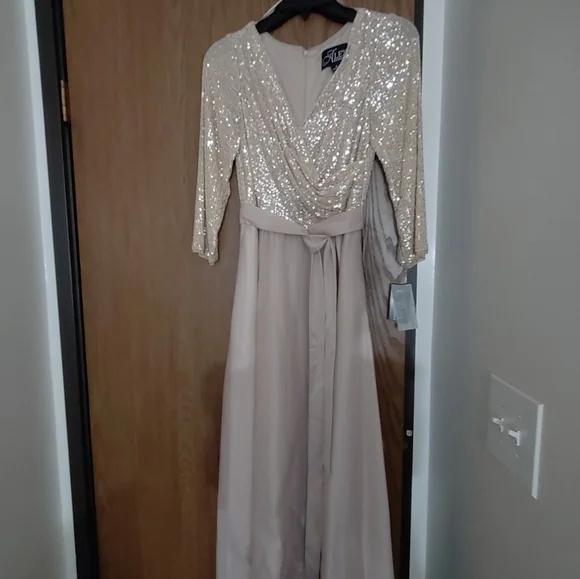 white christmas dresses Champagne Sequin Square Neck Mini Dress